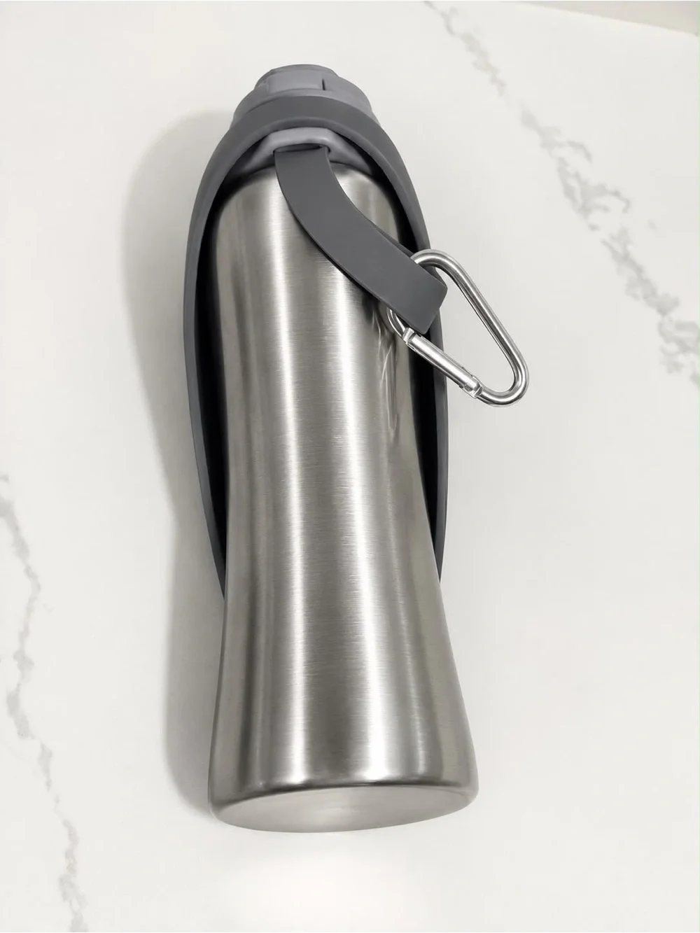 Lumoleaf Gray Travel Pet Water Bottle for Dogs